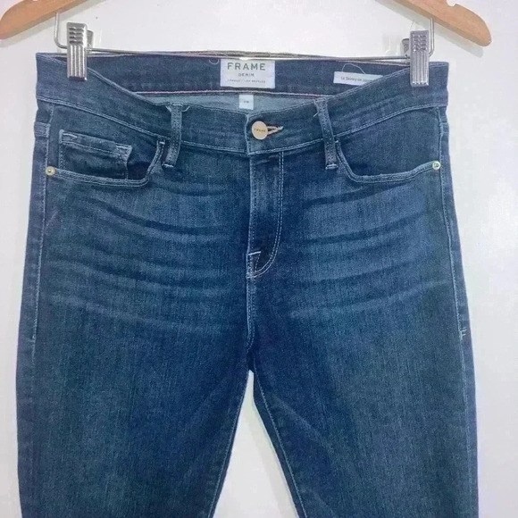 Frame Le Skinny de Jeanne Raw Cut out Hem Crop Jeans - Picture 3 of 10